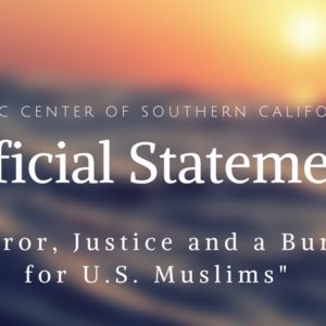 Terror, Justice and a Burden for U.S. Muslims