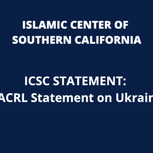ICSC Statement: LACRL Statement on UKRAINE