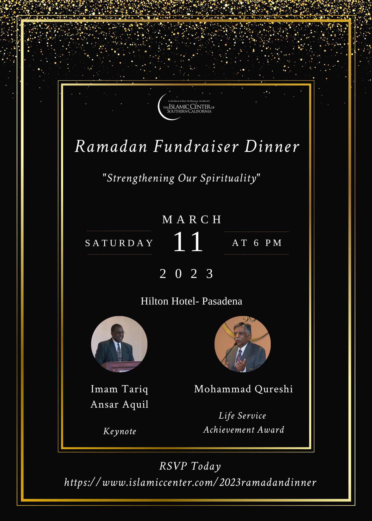 2023 Pre Ramadan Fundraising Dinner Invitation